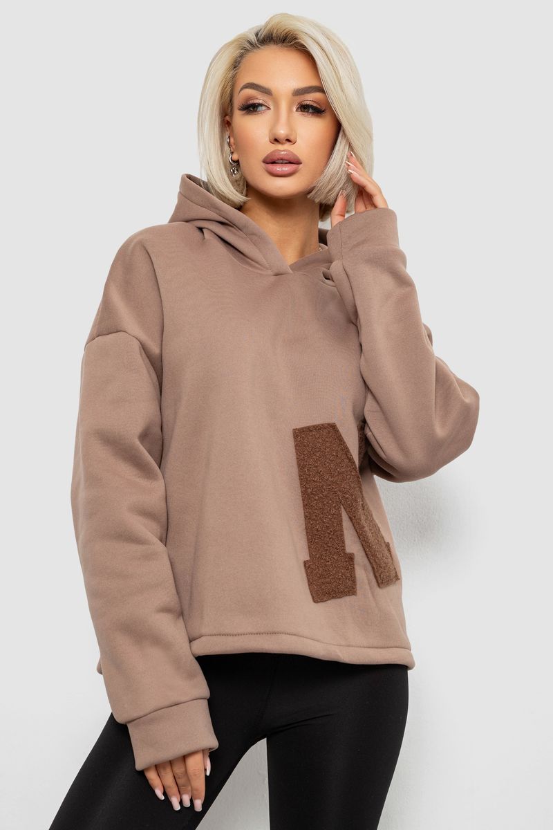 Худи женский с капюшоном на флисе