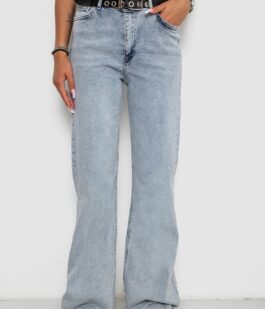 Джинсы женские стрейчевые, цвет голубой, 244R00643