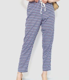 Штаны женские свободного кроя, цвет сине-голубой, 244R053