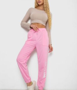 Спортивные штаны женские, цвет розовый, 238RJH015