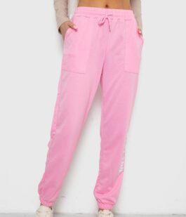 Спортивные штаны женские, цвет розовый, 238RJH015