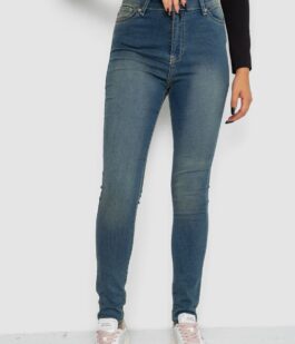 Джинсы женские средней посадки, цвет синий, 247R6247-1