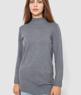 Свитер женский однотонный, цвет серый, 244R5550