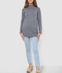 Свитер женский однотонный, цвет серый, 244R5550