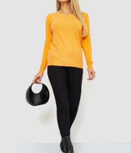 Кофта женский однотонный повседневный, цвет светло-оранжевый, 244R2033