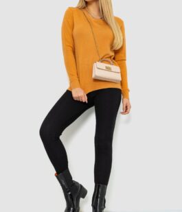 Кофта женский однотонный повседневный, цвет темно-бежевый, 244R2033