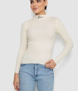 Водолазка женская трикотажная, цвет кремовый, 204R035