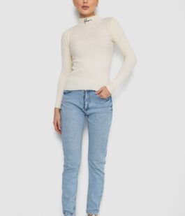 Водолазка женская трикотажная, цвет кремовый, 204R035