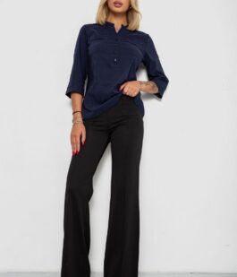 Блуза однотонная, цвет синий, 230R97