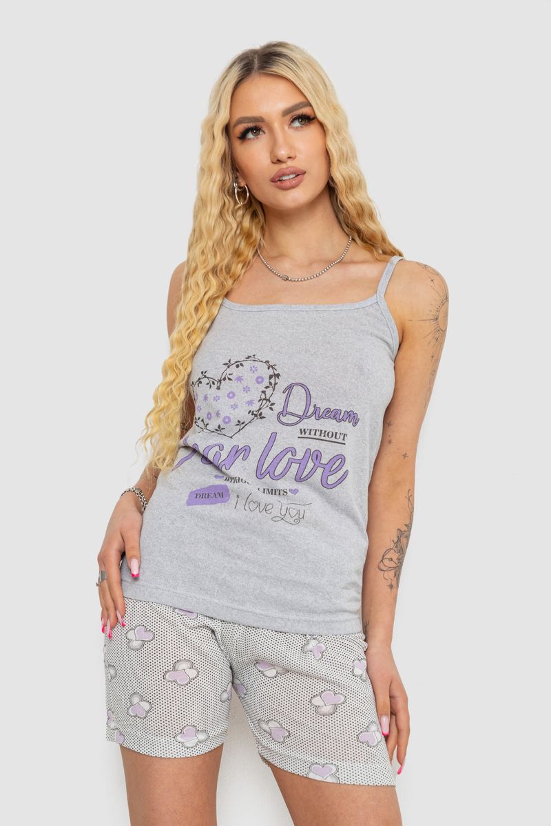 Пижама женская с принтом