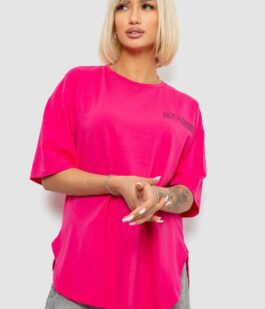 Футболка женская с принтом, цвет розовый, 244R2017