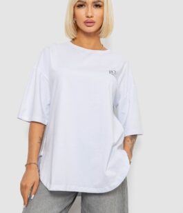 Футболка женская с принтом, цвет белый, 244R2017