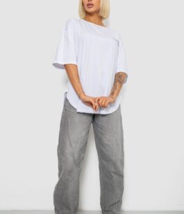 Футболка женская с принтом, цвет белый, 244R2017