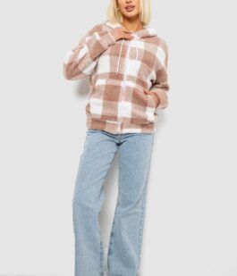 Кофта женская Тедди, цвет бежевый, 257R48-5