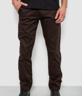 Брюки мужские классические, цвет шоколадный, 243RXK39-6