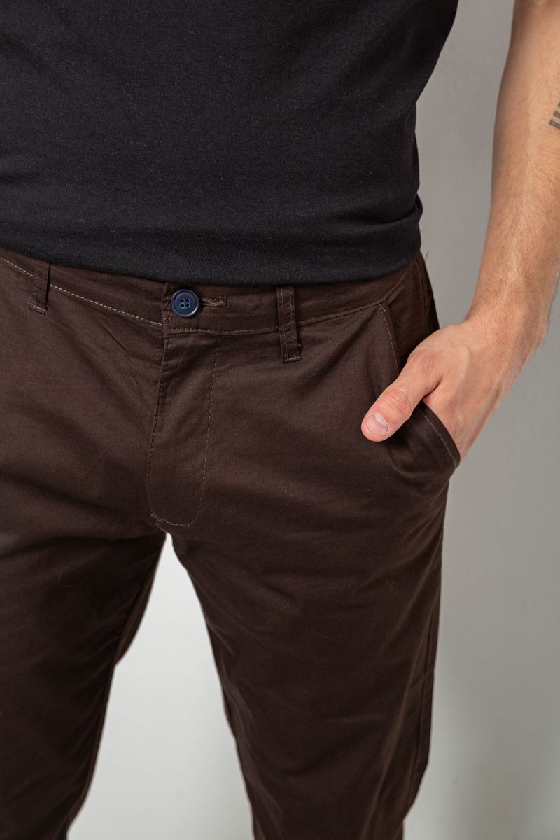 Брюки мужские классические, цвет шоколадный, 243RXK39-6 — изображение 5