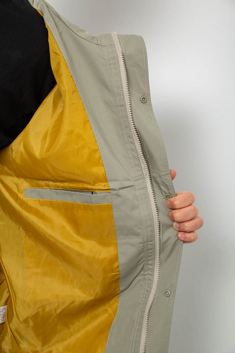 Ветровка мужская с принтом, цвет оливковый, 214R603-1 — изображение 8