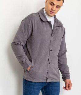 Ветровка  мужская на кнопках, цвет серый, 131R3022
