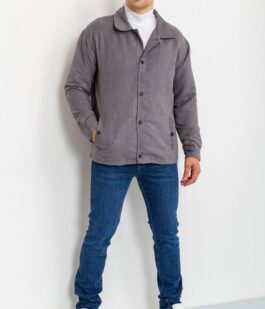 Ветровка  мужская на кнопках, цвет серый, 131R3022