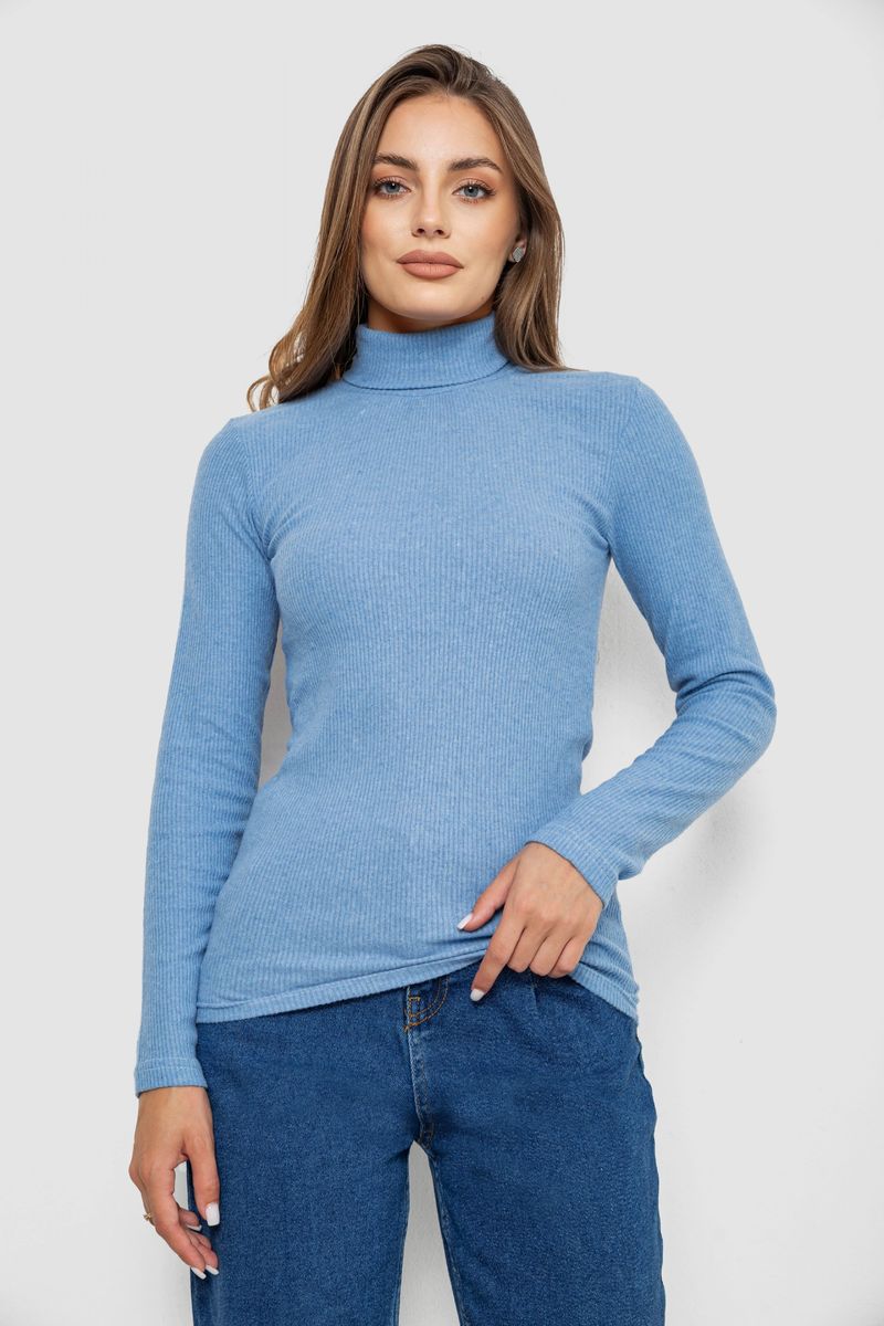 Гольф женский однотонный в рубчик