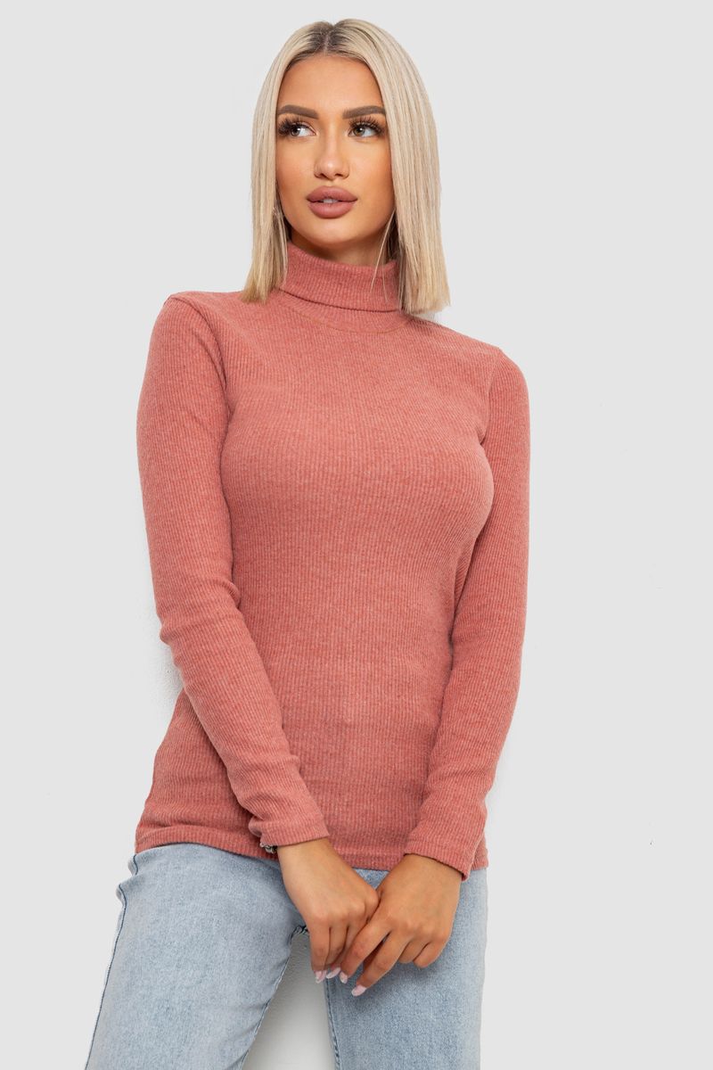 Гольф женский однотонный в рубчик