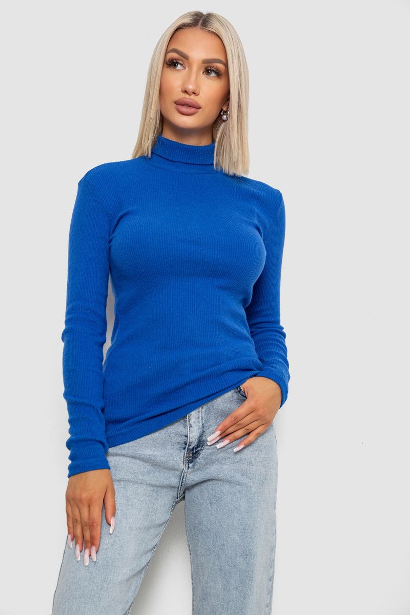 Гольф женский однотонный в рубчик