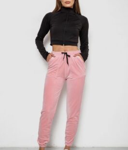 Штаны женские велюровые, цвет розовый, 238R58168