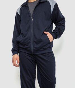 Спортивный костюм мужской двухнитка, цвет темно-синий, 244R938