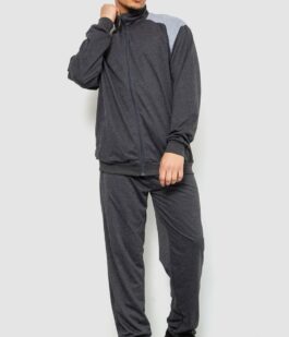 Спортивный костюм мужской двухнитка, цвет темно-серый, 244R938