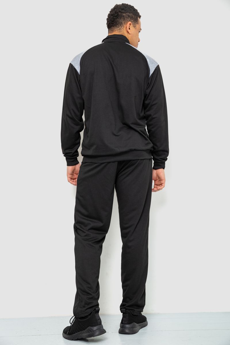 Спортивный костюм мужской двухнитка, цвет черный, 244R938 — изображение 4