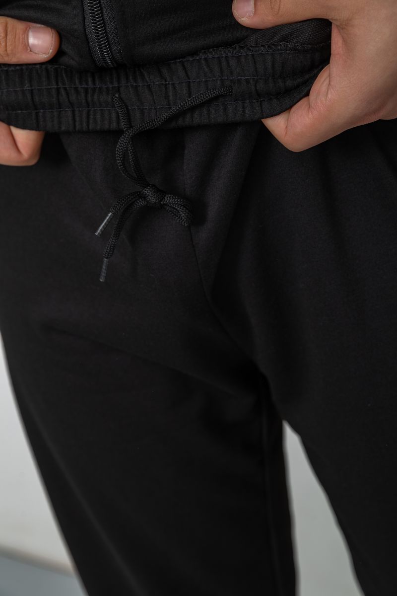 Спортивный костюм мужской двухнитка, цвет черный, 244R938 — изображение 6