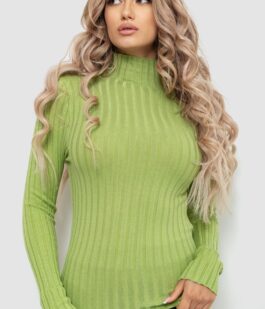 Гольф женский однотонный, цвет фисташковый, 204R040