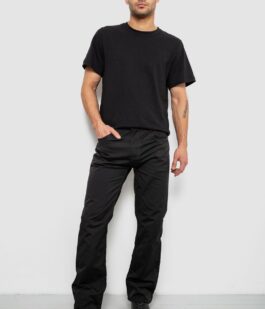 Брюки мужские, цвет черный, 243RFA611-522