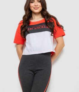 Пижама женская с принтом, цвет серый, 243R1488-007