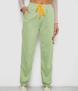 Спортивные штаны женские, цвет фисташковый, 238RJH016