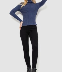 Гольф женский однотонный, цвет джинс, 244R001