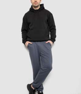 Спортивные штаны мужские двухнитка, цвет серый, 241R8003