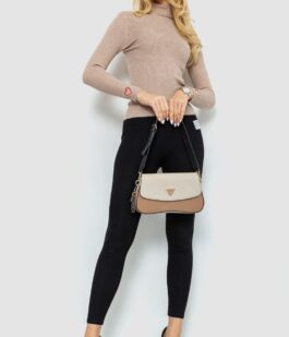 Гольф женский в рубчик, цвет бежевый, 204R051