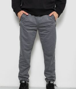Спортивные штаны мужские однотонные, цвет серый, 244RY-440