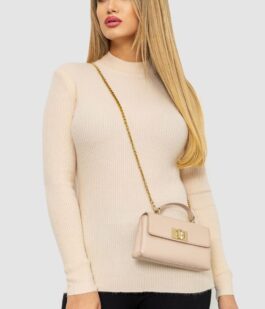 Кофта женская однотонная базовая, цвет светло-бежевый, 244R2032