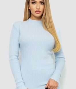 Кофта женская однотонная базовая, цвет светло-голубой, 244R2032