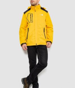 Куртка мужская демисезонная с капюшоном, цвет желтый, 244RL-2515AL