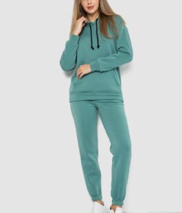 Спорт костюм женский на флисе, цвет оливковый, 241R1530