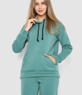 Спорт костюм женский на флисе, цвет оливковый, 241R1530