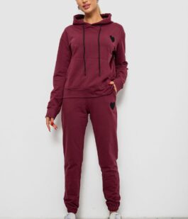 Спортивный костюм женский двухнитка, цвет сливовый, 214R1419-004