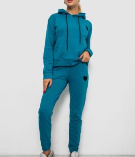 Спортивный костюм женский двухнитка, цвет бирюзовый, 214R1419-004