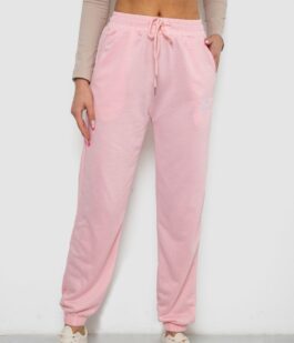 Спортивные штаны женские, цвет розовый, 238RJH019