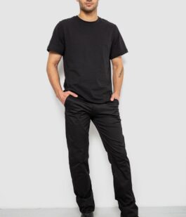 Брюки мужские классические, цвет черный, 243RXK39-2