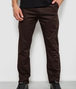 Брюки мужские классические, цвет шоколадный, 243RXK39-2