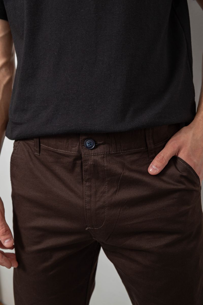 Брюки мужские классические, цвет шоколадный, 243RXK39-2 — изображение 5